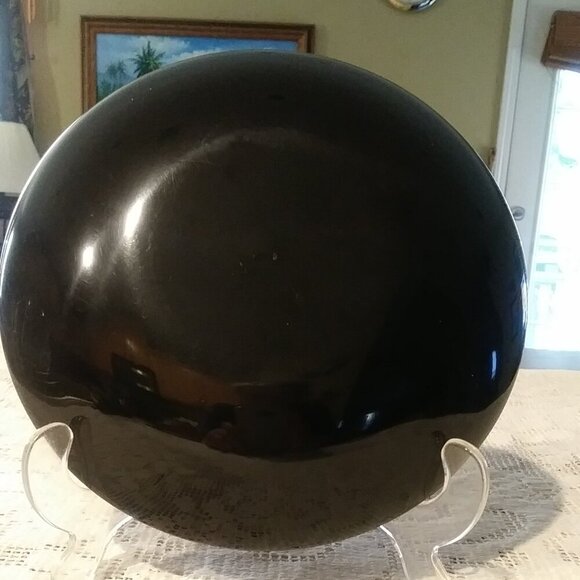 Vintage Couroc Black with Tree Inlay Plate | 1970 | Home Decor - Picture 4 of 6